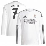 Günstige Fußballtrikots Real Madrid Vini JR 7 Heimtrikot 2024-25 Langarm